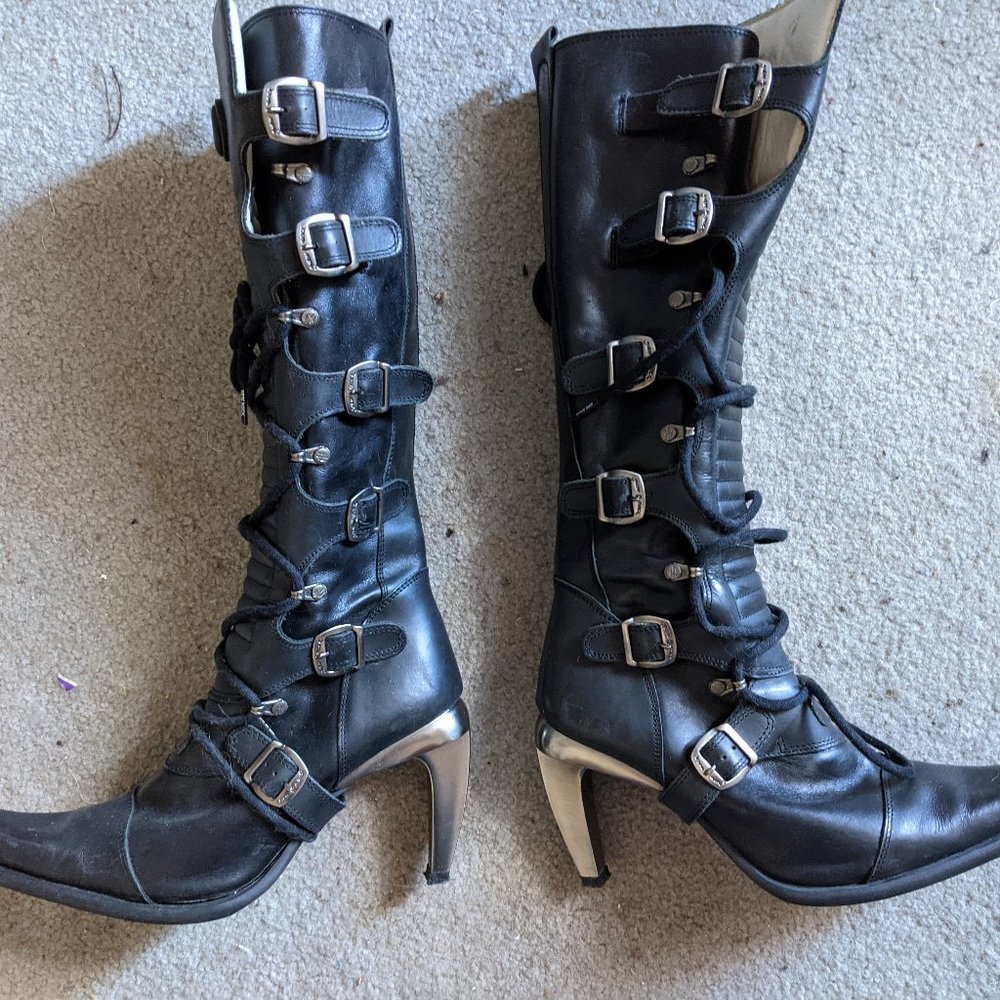 New Rock Malicia Knee Boots - US 9 / 9.5